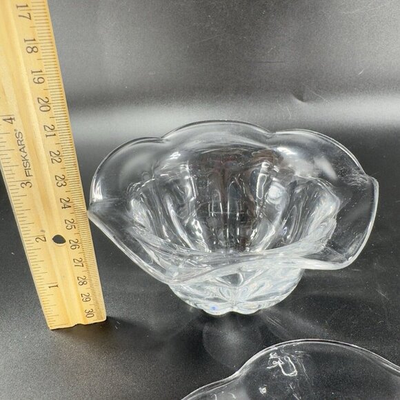 Duncan Miller Glass Company Canterbury Clear Teacup And Saucer Manganese 365nm - Picture 4 of 15